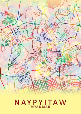 Naypyitaw Myanmar City Map