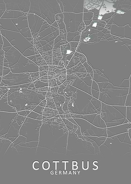 Cottbus Germany City Map