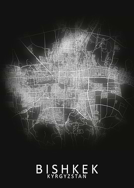 Bishkek Kyrgyzstan Map