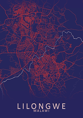 Lilongwe Malawi City Map