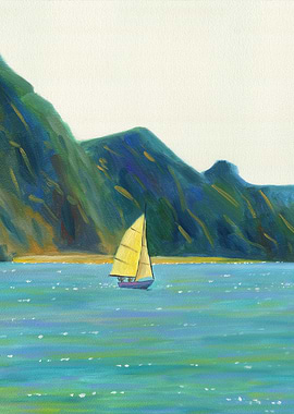 Sailboat Near The Cape