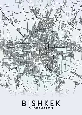 Bishkek Kyrgyzstan Map