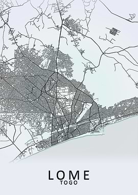 Lome Togo City Map