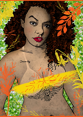 Black and strong woman