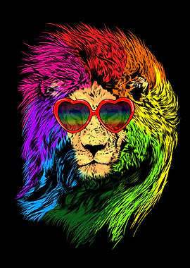 Pride Lion Black
