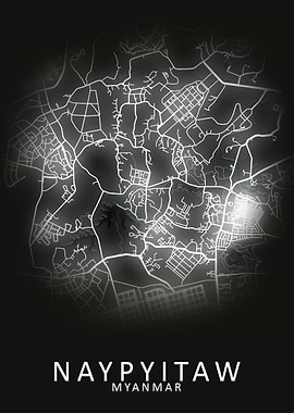 Naypyitaw Myanmar City Map