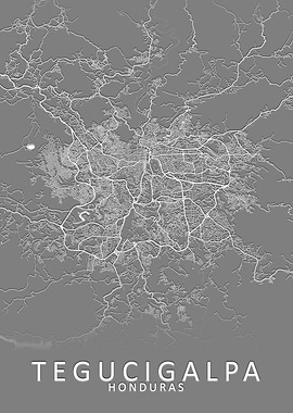 Tegucigalpa Honduras Map