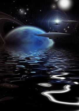 Alien sea planet