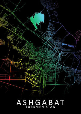Ashgabat Turkmenistan Map