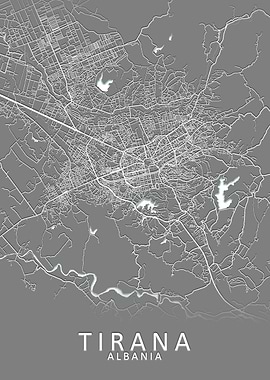 Tirana Albania City Map