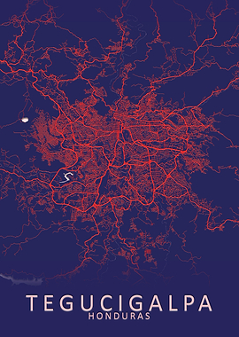 Tegucigalpa Honduras Map