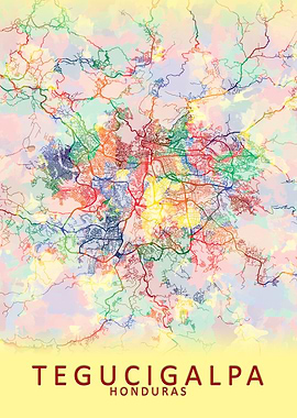 Tegucigalpa Honduras Map