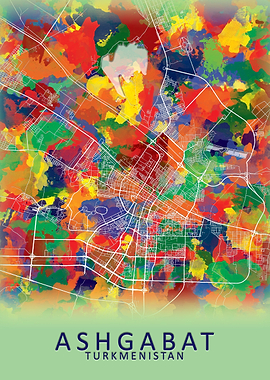 Ashgabat Turkmenistan Map