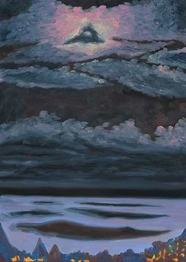 Moonlit Night At Sea