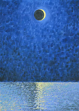 Joung Moon Above The Sea