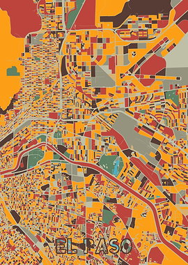 el paso map retro