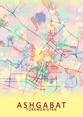 Ashgabat Turkmenistan Map