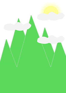 Mountain view flat design