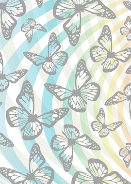 Butterflies and swirls