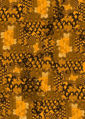 Orange Animal Pattern