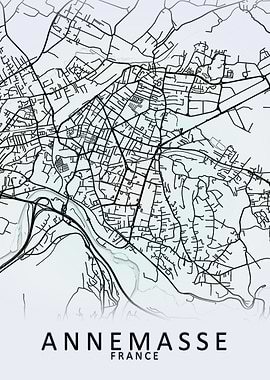 Annemasse France City Map