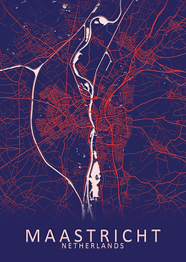 Maastricht Netherlands Map