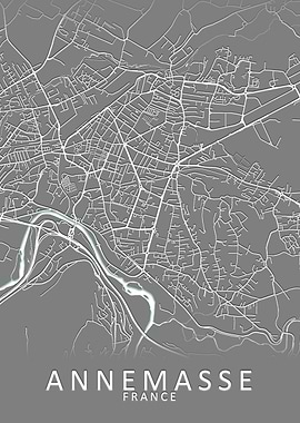 Annemasse France City Map