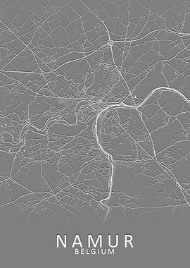 Namur Belgium City Map