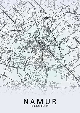 Namur Belgium City Map