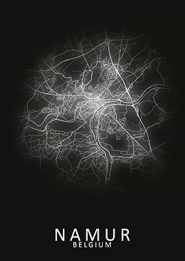 Namur Belgium City Map
