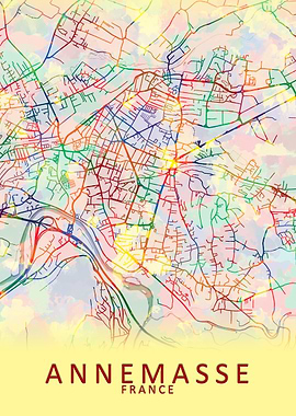 Annemasse France City Map