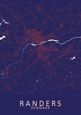 Randers Denmark City Map