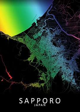 Sapporo Japan City Map