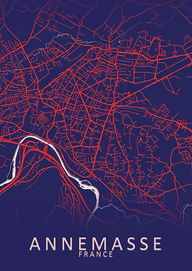 Annemasse France City Map