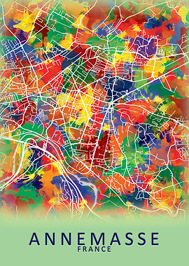 Annemasse France City Map