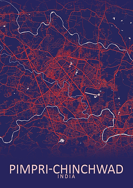 Pimpri Chinchwad India Map