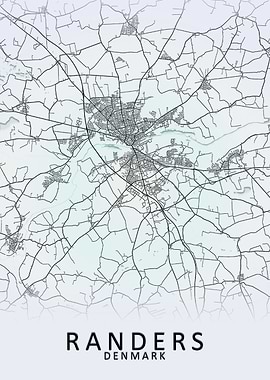 Randers Denmark City Map