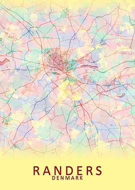 Randers Denmark City Map