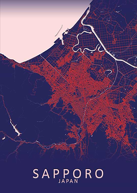 Sapporo Japan City Map