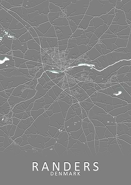 Randers Denmark City Map