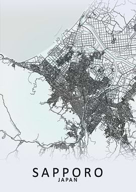 Sapporo Japan City Map