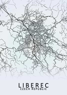 Liberec Czech Republic Map