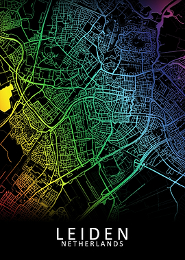 Leiden Netherlands Map