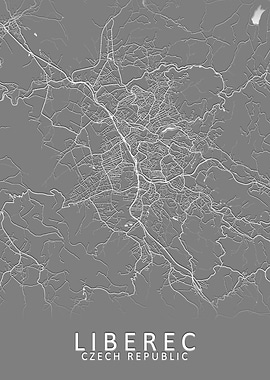 Liberec Czech Republic Map