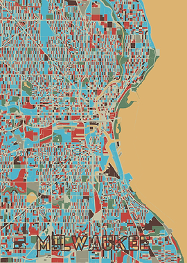 milwaukee map retro 2