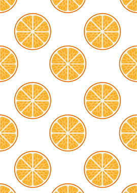Fresh orange fruit slices