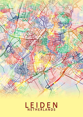 Leiden Netherlands Map