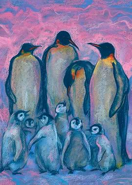 Emperor Penguins Family