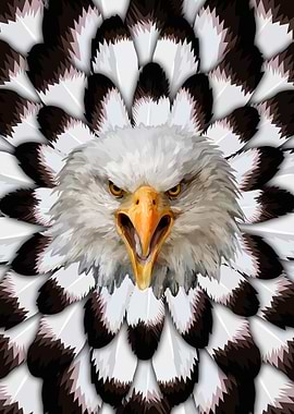 Eagle And Feather Pattern