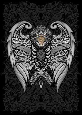 Aztec Eagle Pattern